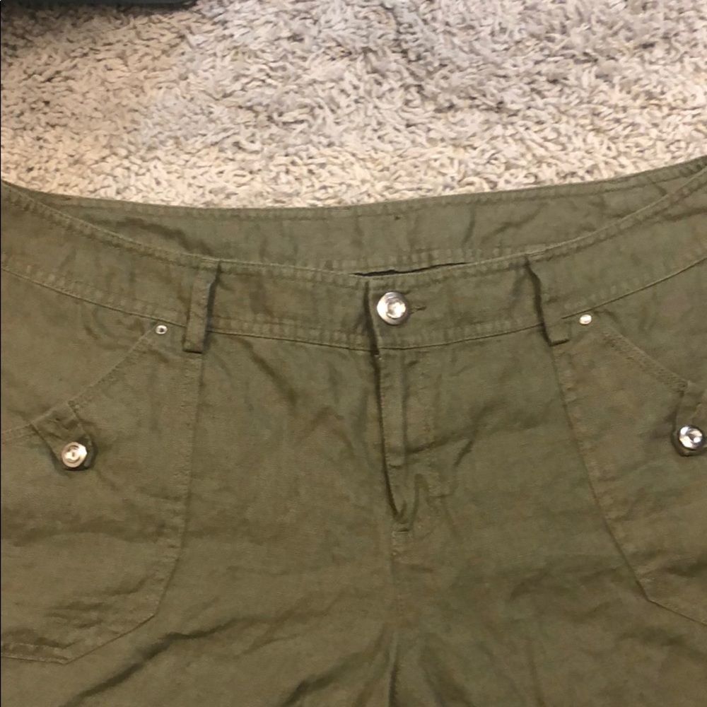 INC International Regular Fit Button Front Shorts - Picture 3 of 4